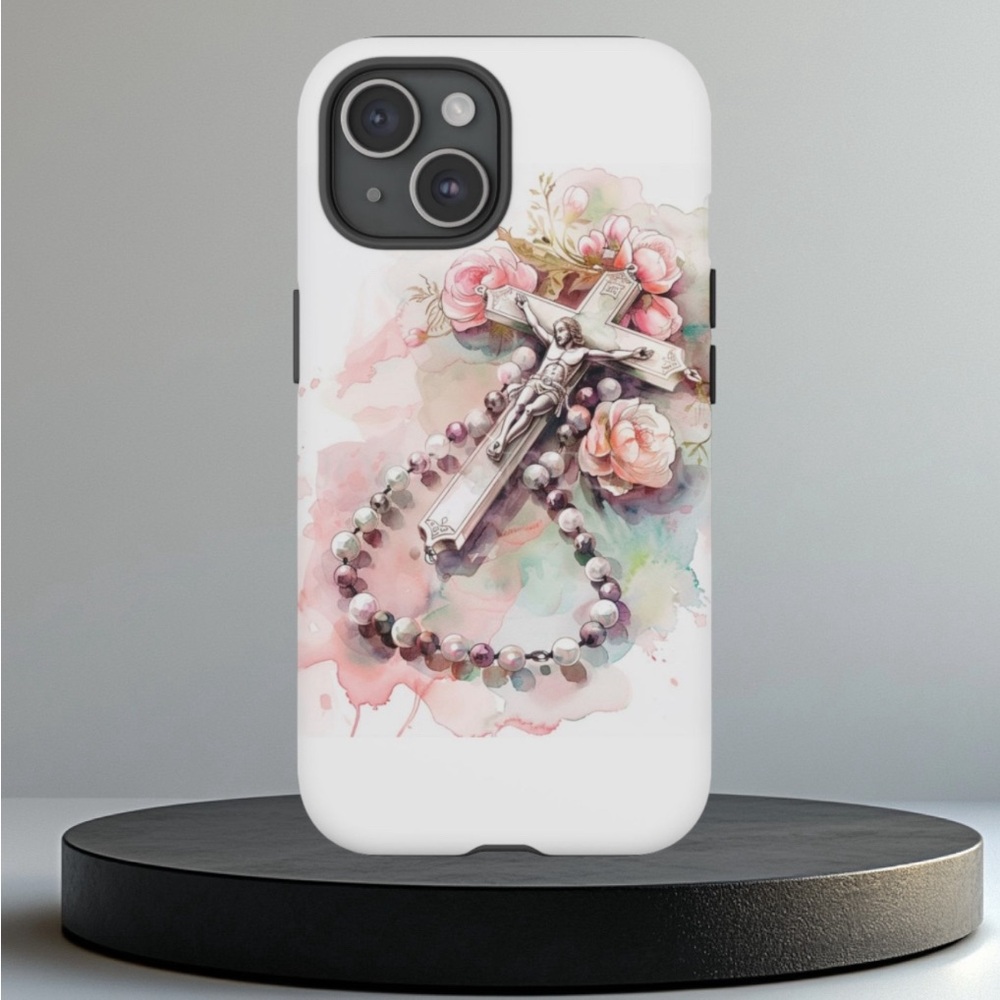Floral Cross iPhone Case